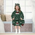 thumbnail image 7 of FORMRS Wearable Blanket Hoodie with Sleeves for Kids Cozy Flannel Sweatshirt, Christmas Santa Hats, 7 of 7
