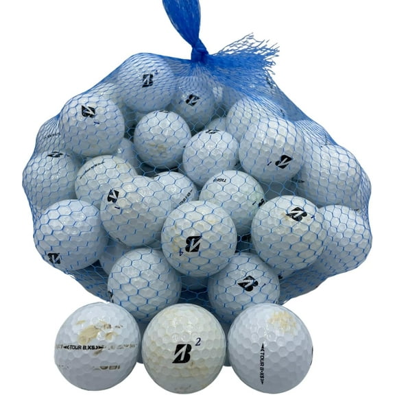 Golf Ball Planet - Bridgestone Tour B XS Recycled Golf Balls 3A/Good (50 Pack)