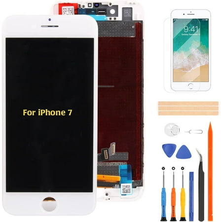 (Original)for iPhone 7 LCD Display 3D Touch Display Digitizer 4.7 inch kit for A1660 A1778 A1779 Screen Replacement Full Assembly Repair Kits with Tools (White)