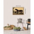 thumbnail image 4 of Drsoum 16x24in Vintage Canvas Framed Wall Art Horse Room Decor for Bathroom Bedroom Living Room - Natural Framed, 4 of 7