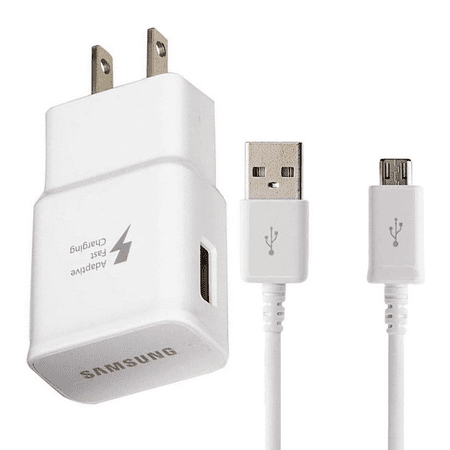 Adaptive Fast Wall Adapter Micro USB Charger for Sony Xperia Z3 Tablet Compact Bundled with UrbanX Micro USB Cable Cord 4ft Super Fast Charging Kit - White