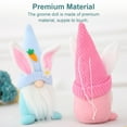 thumbnail image 6 of Tssuoun Easter Decorations Spring Party Supplies Desk Adornment Crafts Indoor Outdoor Festival Ornament Gnome Doll Festivals Gifts Blue, 6 of 7