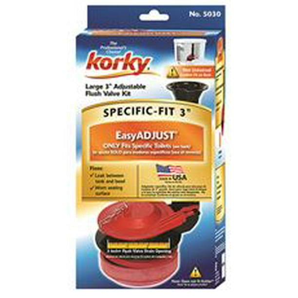 Lavelle Industries Korky Adjustable Flush Valve Kit, Large 3 In