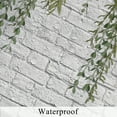 thumbnail image 2 of Country Leaves Shower Curtain,Gray Brick Wall Bathroom Shower Curtain with Hooks,72x72, 2 of 8