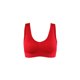thumbnail image 1 of INSPIRAR CHIC Sujetadores deportivos de mujer sin costuras y con almohadillas removibles, tops de dormir, talla XXXL para 38A/B, rojo, 1 of 5