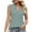 Green, variant on Timegard Womens Tank Tops Eyelet Lace V Neck Sleeveless Summer Beach Casual Loose Tops Solid Color