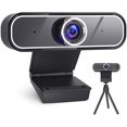 thumbnail image 1 of 1080p Desktop Webcam with Microphone, Webcam, Computer Camera, USB Streaming Webcam for PC, Laptop, Desktop, 1 of 9
