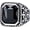 Black, variant on Men's Stainless Steel Vintage Personality Trendy Mysterious Symbol Pattern Carved Chunky Large Gemstone Signet Ring
