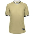 thumbnail image 2 of Holloway Sportswear S Boys Retro V-Neck Baseball Jersey Vegas Gold/White/Black 221221, 2 of 5