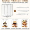 thumbnail image 4 of 2pc Caja de Pan Transparente, Caja Acrilico Exhibicion para Panadería, Vitrina para Postres, Vitrina para Pan, Exhibidor de Pan Acrilico, 100 Hojas de Papel de Horno y Etiquetas, 4 of 4
