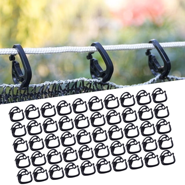 Hooks Shade Clips Hanging Removable Shade Cloth Clamps Wire Mesh Fixing