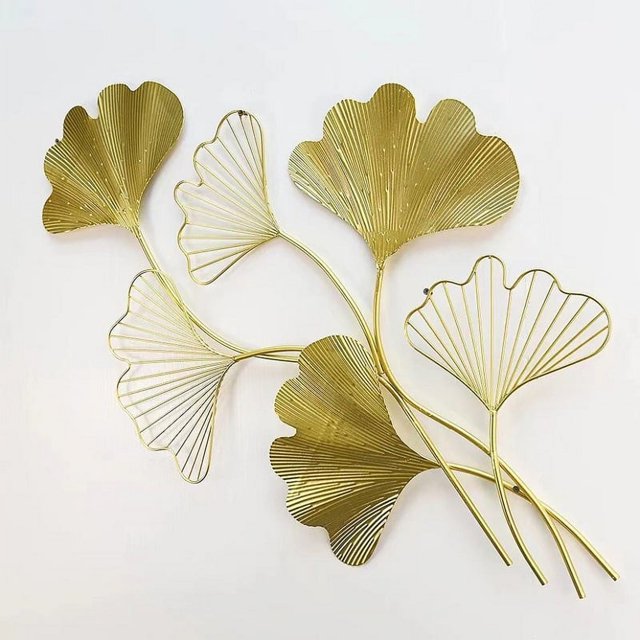 Planta Artificial de hoja dorada de plástico, hoja de palma, flores de orquídeas, planta decorativa de hoja de plata y oro Artificial, superventas