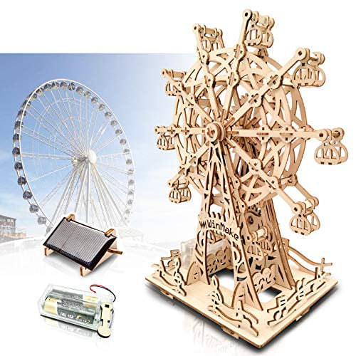 New Assembly DIY Education Toy 3D Wooden Model Puzzles of Ferris Wheel 