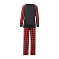thumbnail image 3 of Fiomva Family Matching Christmas Pajamas Sets Long Sleeve Sleepwear Xmas Plaid Pjs Set for Couples Women Men, 3 of 9