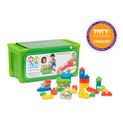 Jelly Blox - Stash & Stack - 2-in-1 Storage Case by Goliath, Includes 30 Pieces, Ages 2+