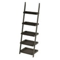 thumbnail image 5 of Lavish Home Bookshelf 5-Tier Ladder Shelf with Leaning Look, Bookcase for Home Decor and Office Storage, Gray, 5 of 7