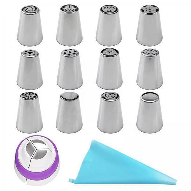 Boquilla para glaseado,Boquillas para glaseado de acero inoxidable de calidad alimentaria,Juego de puntas para glaseado ,suministros para hornear,boquillas para manga pastelera,kits de