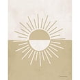 thumbnail image 3 of Lady Louise Designs 15x18 Black Modern Framed Museum Art Print Titled - Neutral Nursery Half Sun, 3 of 5