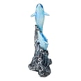 thumbnail image 5 of Nautical Marine Sea Ocean 2 Blue Dolphins Leaping Out Of The Reef Waves Figurine, 5 of 9