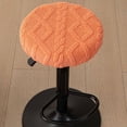 thumbnail image 4 of Gumesh 1-Pack Stool Covers Round, Elastic Bar Stool Covers Washable Stool Cushion Slipcover Stretchy Bar Chair Seat Cover for 12-14 Inch Chair, Orange, 4 of 6