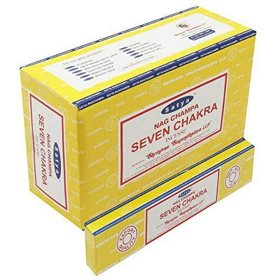 Satya Incense Sticks, Seven Chakra, Black