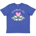 thumbnail image 3 of Inktastic Grandpa's Girl- Heart Flowers Youth T-Shirt, 3 of 5