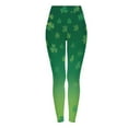 thumbnail image 3 of Hvot&aat Women's St. Patrick's Day Leggings Shamrock Stretchy Tights Yoga Pants Sports Fitness Peach Hip Stretch Pants, 3 of 7