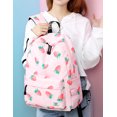 thumbnail image 5 of Mygreen Kids Backpack for Girls, Waterproof Teens Bookbag Cute School Backpacks, Strawberry Pattern Pink, 5 of 10