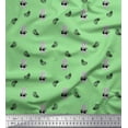 thumbnail image 1 of Soimoi Green Rayon Fabric Stripe & Pine Fruits Fabric Prints By Yard 42 Inch Wide, 1 of 3