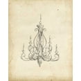 thumbnail image 4 of Ethan Harper 12x14 Black Modern Wood Framed Wall Art Titled - Classical Chandelier IV, 4 of 6