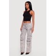 thumbnail image 2 of Women's VIP Acid Wash Utility Jeans, 2 of 4