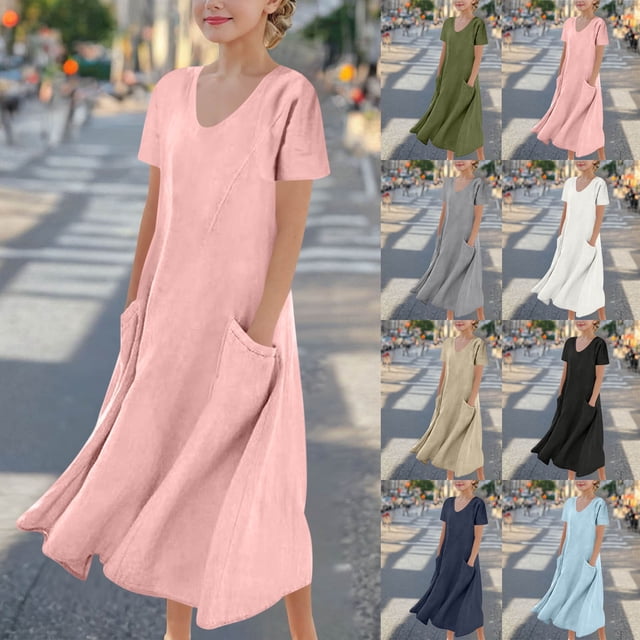 Milgrthf Robe Mini Sans Manches à Carreaux pour Fille Bretelles Spaghetti Ligne A Cami Courte Été Plage Robe Violette 4 Ans