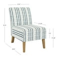 thumbnail image 6 of Linon Bynum Slipper Side Accent Chair, Blue and White Tie Dye, 6 of 10