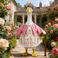 thumbnail image 4 of Qiopertar Goose Yard Ornament with Holiday Costume, Waterproof Festival Sculpture for Outdoor, Festive Decoration for Easter Christmas Thanksgiving, 4 of 5