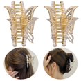 thumbnail image 3 of Bangcool Pinces à Cheveux Papillon 2PCS Strass Faux Cheveux de Perle Pinces à Cheveux Pinces à Cheveux, 3 of 10