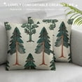 thumbnail image 3 of PHYHOO  Christmas Pillow Covers Christmas Tree Decorative White Throw Pillow Covers Winter Famliy Decoration for Home Couch  White, 3 of 5