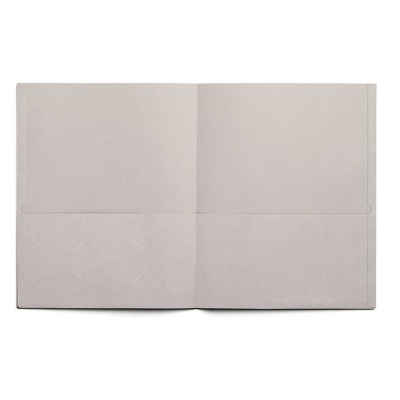 HITOUCH BUSINESS SERVICES 2-Pocket Presentation Folders Gray 10/Pack 13380