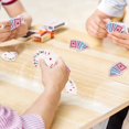 thumbnail image 4 of Gamie Mini naipes de 2,5 pulgadas - Paquete de 6 barajas - Juego de cartas en miniatura - Pequeñas cartas de juego de casino para niños, hombres y mujeres - Regalo novedoso Favor de fiesta mágica para, 4 of 5