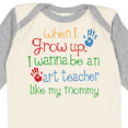thumbnail image 4 of Inktastic Art Teacher Like Mommy Boys or Girls Long Sleeve Baby Bodysuit, 4 of 5