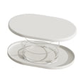 thumbnail image 3 of Dispensador automático de pañuelos/Soporte de resorte para caja de pañuelos, práctico, ahorra espacio Blanco, 3 of 9