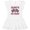 AA-White, variant on Inktastic Daddy's Pit Crew Design with Checkered Flags Girls Toddler Dress