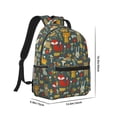 thumbnail image 2 of Goofa Cute Animal Forest Pattern Comfortable Student Backpack - Ergonomic Design, Durable, Water-Resistant, Multi-Compartment,Travel, and Outdoor Activities, 2 of 5