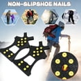 thumbnail image 2 of 10-Spike Flexible Ice Cleats for Women Men Shoes Boots Universal Non Slip Footwear for Hiking Walking, 2 of 6