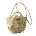 thumbnail image 1 of Generic Hand-woven Hollow-carved Rattan Tote Bag - Women Handbag, 1 of 11