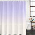 thumbnail image 3 of Ombre White Waterproof Fabric Shower Curtain, Romatic Purple Art Waterproof Fabric Shower Curtain for Bathroom Curtains Bathtubs Hotel Washable Shower Curtains with 12 Hooks Long 72x78in, 3 of 7