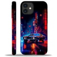 thumbnail image 2 of Punmada Compatible with iPhone 11 Glossy Case For Girl Boy Full Body Protective Hard Shell Esthetics Pattern Night City Cars, 2 of 7