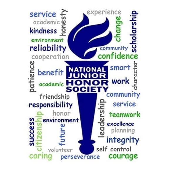 National Junior Honor Society Edible Icing Image Cake Topper, by Tnct.