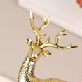 thumbnail image 5 of Plastic Gold Deer Statue Reindeer Figurines Elk Sculpture Living Room Luxury Home Decor Christmas Decoration Tabletop Ornaments, 5 of 5