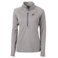 thumbnail image 2 of Women's Cutter & Buck Gray Akron RubberDucks Adapt Eco Knit Stretch Recycled Half-Zip Top, 2 of 3