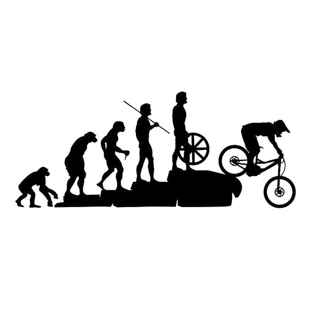 Bicycle vinyl decal sticker silhouette bicyclist
